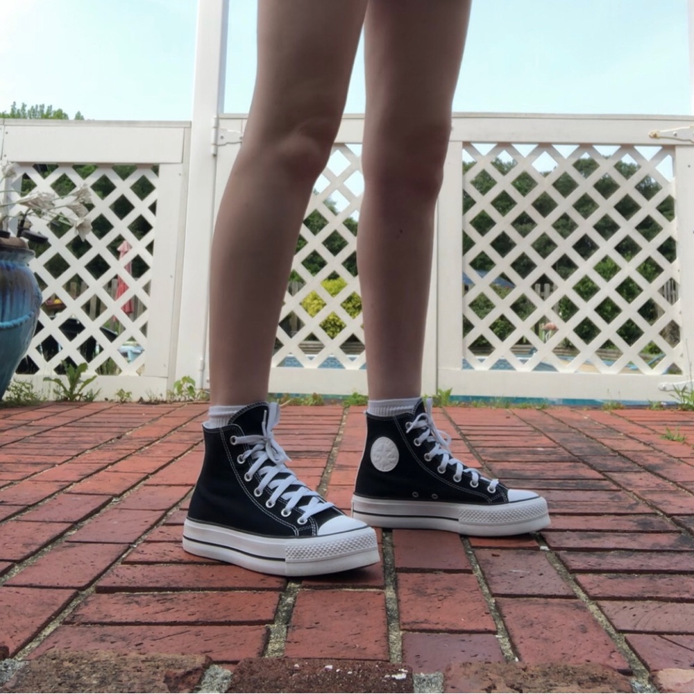 CUSTOM PLATFORM CONVERSE B&W